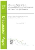 Influence functions of trimmed likelihood estimators for lifetime experiments