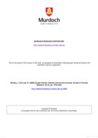 Google Scholar visibility and tourism journals