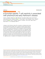 α-Synuclein-specific T cell reactivity is associated with preclinical and early Parkinson’s disease