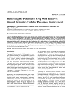 Harnessing the potential of crop wild relatives through genomics tools for pigeonpea improvement