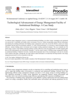 Technological advancement of energy management facility of institutional buildings: A case study