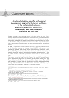 A national discipline-specific professional development program for lecturers and tutors in the mathematical sciences