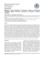 Biological control potential of trichoderma species and bacterial antagonists against Sclerotinia sclerotiorum on canola in Western Australia