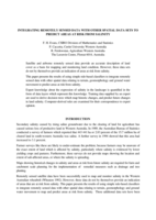 Integrating remotely sensed data with other spatial data sets to predict areas at risk from salinity