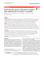 Novel Borrelia species detected in echidna ticks, Bothriocroton concolor, in Australia