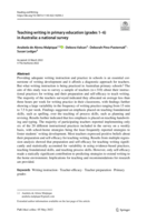 Teaching writing in primary education (grades 1–6) in Australia: A national survey