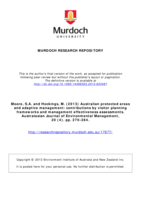 Australian protected areas and adaptive management: contributions by visitor planning frameworks and management effectiveness assessments