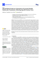 Mixed metal oxide by calcination of layered double hydroxide: Parameters affecting specific surface area