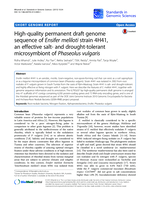 High-quality permanent draft genome sequence of Ensifer meliloti strain 4H41, an effective salt- and drought-tolerant microsymbiont of Phaseolus vulgaris