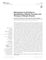 Mechanisms of particles in sensitization, effector function and therapy of allergic disease