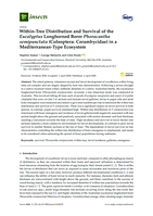 Within-tree distribution and survival of the eucalyptus longhorned borer Phoracantha semipunctata (Coleoptera: Cerambycidae) in a Mediterranean-type ecosystem