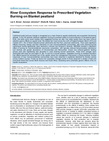 River ecosystem response to prescribed vegetation burning on blanket peatland