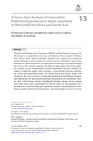 A Cross-Case analysis of innovation platform experiences in seven countries in West and East Africa and South Asia