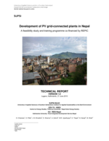 Development of PV grid-connected plants in Nepal. A feasibility study and training programme co-financed by REPIC
