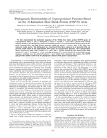 Phylogenetic relationships of Cryptosporidium parasites based on the 70- kilodalton heat shock protein (HSP70) gene