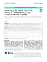 Dissection of the genetic basis of oil content in Chinese peanut cultivars through association mapping