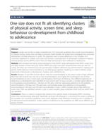 One size does not fit all: Identifying clusters of physical activity, screen time, and sleep behaviour co-development from childhood to adolescence