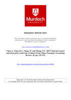Internal control and stock price crash risk: Evidence from China