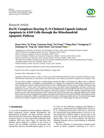 Ru(II) Complexes Bearing O, O-Chelated Ligands Induced Apoptosis in A549 Cells through the Mitochondrial Apoptotic Pathway