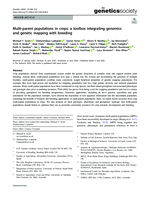 Multi-parent populations in crops: a toolbox integrating genomics and genetic mapping with breeding