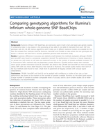 Comparing genotyping algorithms for Illumina's Infinium whole-genome SNP BeadChips