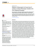 Deletion of dystrophin In-Frame Exon 5 leads to a severe phenotype: Guidance for Exon skipping strategies