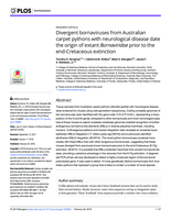 Divergent bornaviruses from Australian carpet pythons with neurological disease date the origin of extant Bornaviridae prior to the end-Cretaceous extinction