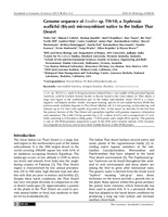 Genome sequence of Ensifer sp. TW10; a Tephrosia wallichii (Biyani) microsymbiont native to the Indian Thar Desert