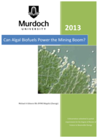 Can Algal biofuels power the mining boom?