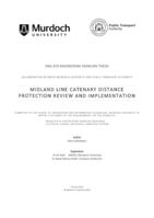 Midland line catenary distance protection review and implementation