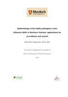 Epidemiology of the highly pathogenic avian influenza H5N1 in Northern Vietnam: Applications for surveillance and control