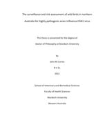 The surveillance and risk assessment of wild birds in northern Australia for highly pathogenic avian influenza H5N1 virus