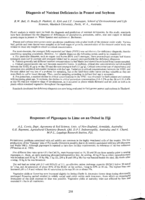 Diagnosis of nutrient deficiencies in peanut and soybean