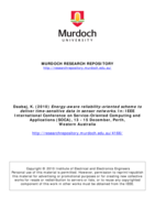 Energy-aware reliability-oriented scheme to deliver time-sensitive data in sensor networks