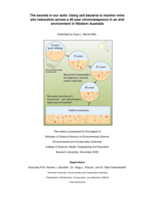 The secrets in our soils: Using soil bacteria to monitor mine site restoration across a 40-year chronosequence in an arid environment in Western Australia