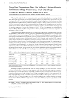 Creep feed composition does not influence lifetime growth performance of pigs weaned at 22 or 29 days of age