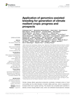 Application of genomics-assisted breeding for generation of climate resilient crops: Progress and prospects