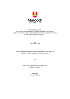 Environmental DNA: Reviewing environmental DNA, contamination issues and an investigation of the prevalence of background DNA with Murdoch University