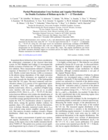 Partial photoionization cross sections and angular distributions for double excitation of helium up to the N=13 threshold