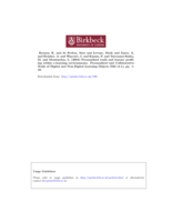 Personalised trails and learner profiling in an e-learning environment