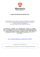 The pathology and pathogenicity of a novel Haemoproteus spp. infection in wild Little Penguins (Eudyptula minor)