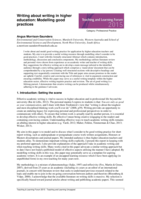 Writing about writing in Higher Education: Modelling good practices