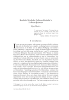 Rushdie-Wushdie: Salman Rushdie’s Hobson-Jobson