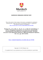 Phosphate adsorption on aluminum-coordinated functionalized macroporous–mesoporous silica: Surface structure and adsorption behavior