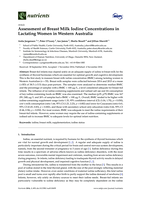 Assessment of breast milk iodine concentrations in lactating women in Western Australia