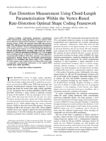 Fast distortion measurement using Chord-Length parameterization within the Vertex-Based rate-distortion optimal shape coding framework