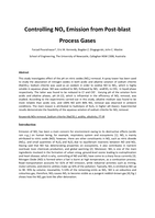 Controlling NOx emission from post-blast process gases