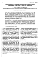 Population structure, biomass and distribution of Nyctiphanes capensis (Euphausiacea) in the vicinity of Algoa Bay, South Africa