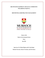 Reconciling elephant and local community wellbeing in Kenya: Identifying good practice management