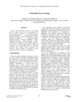 Controlled secret leakage